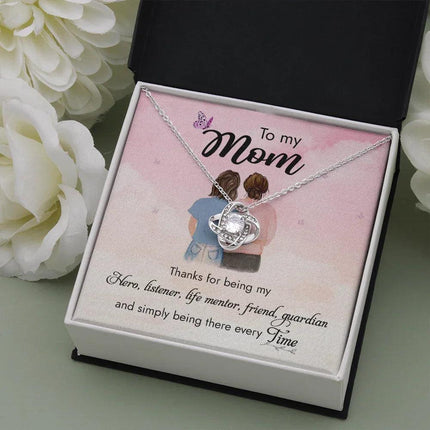 To My Mom Thanks For Being My Hero Necklace SO46 - Charming Present