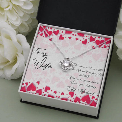 To My Wife You're My Queen Forever Necklace SO11v1 - Charming Present