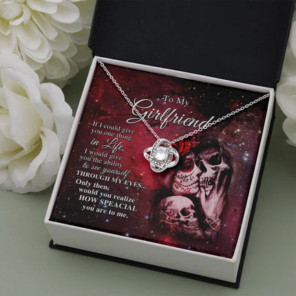 To My Girlfriend, If I Could Give You One Thing In Life Necklace SO01v1 - Charming Present