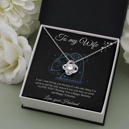 To My Wife I Can't Stop Loving You Necklace SO18v1 - Charming Present