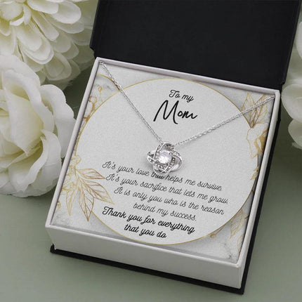 To My Mom Thank You For Everything That You Do Necklace SO45 - Charming Present