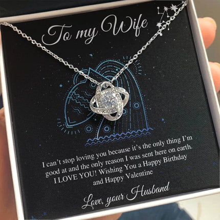 To My Wife I Can't Stop Loving You Necklace SO18v1 - Charming Present