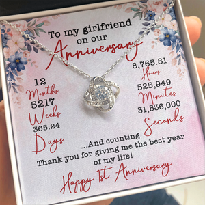 To My Girlfriend On Our Aniversary Necklace SO02v1