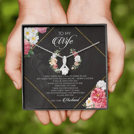 To My Wife I Am Unconditionally And Irrevocably In Love With You - Necklace SO23v2 - Charming Present