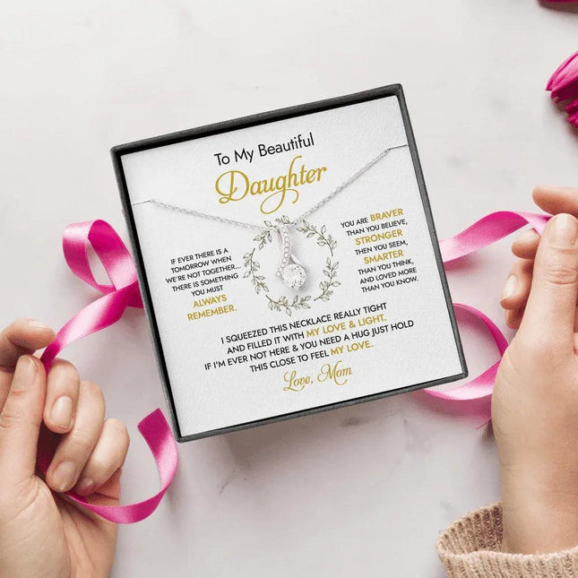 To my Beautiful Daughter - You Mean To Me - Necklace SO50v3 - Charming Present