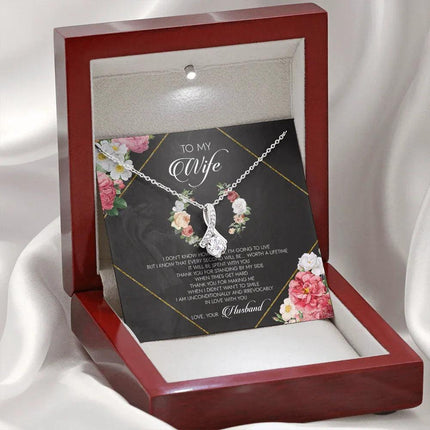 To My Wife I Am Unconditionally And Irrevocably In Love With You - Necklace SO23v2 - Charming Present