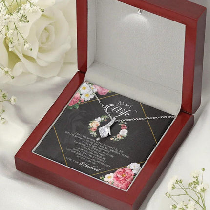 To My Wife I Am Unconditionally And Irrevocably In Love With You - Necklace SO23v2 - Charming Present