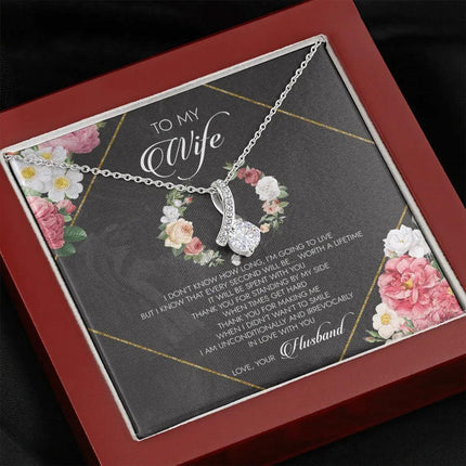 To My Wife I Am Unconditionally And Irrevocably In Love With You - Necklace SO23v2 - Charming Present