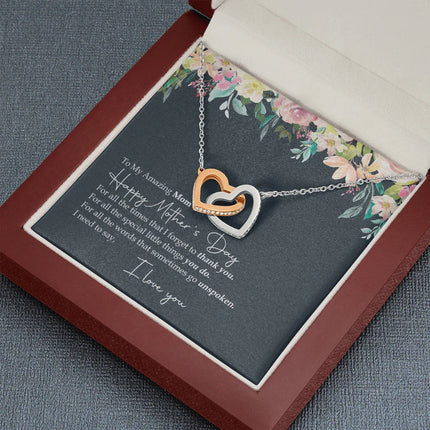 To My Amazing Mom - Happy Mother's Day - Necklace SO60V - Charming Present