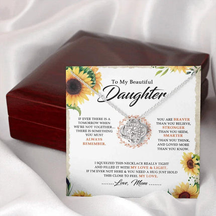 To My Beautiful Daughter - You Are Braver Than You Believe - Necklace SO18V - Charming Present