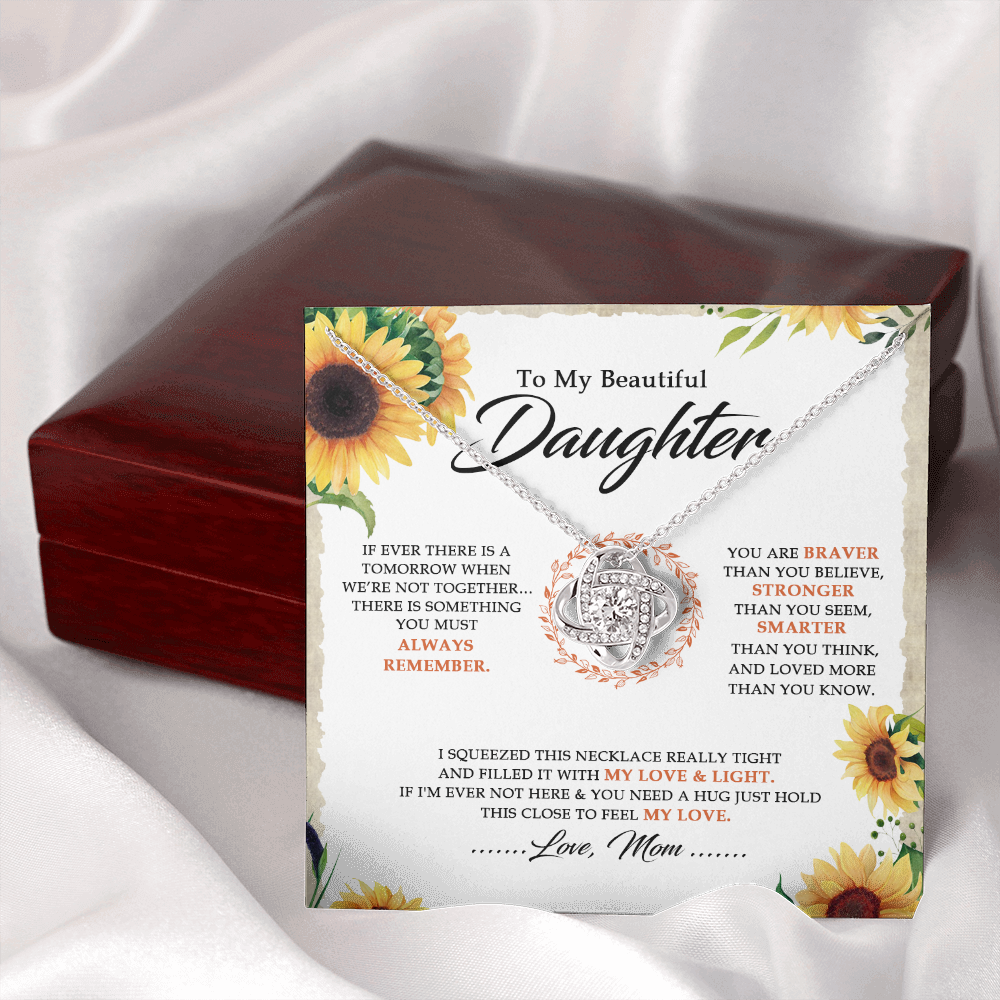 To My Beautiful Daughter - You Are Braver Than You Believe - Necklace SO18V