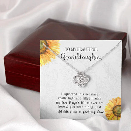 To My Granddaughter - Feel My Love - Necklace DR10 - Charming Present