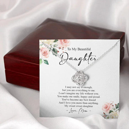 To My Daughter I Love You More Than Anything Necklace SO71 - Charming Present