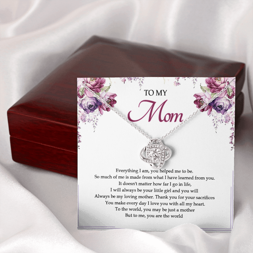 To My Mom You Are The World To Me Necklace SO25V