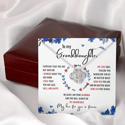To My Granddaughter My Love For You Is Forever - Necklace SO35T - Charming Present