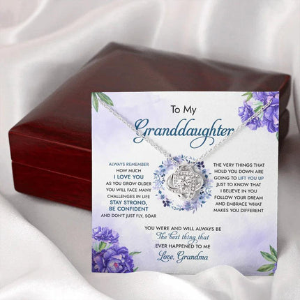 To My Granddaughter You Were And Will Always Be The Best Thing - Necklace SO92 - Charming Present