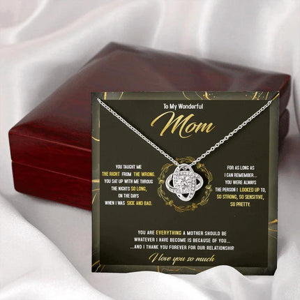To The Best Mom - The Person I Looked Up To - Necklace SO41T - Charming Present