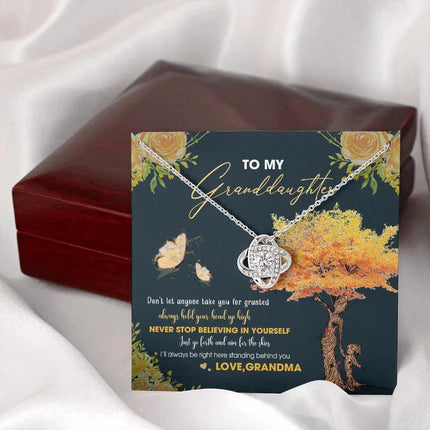 To My Granddaughter - Always Hold Your Head Up High - Necklace DR13 - Charming Present