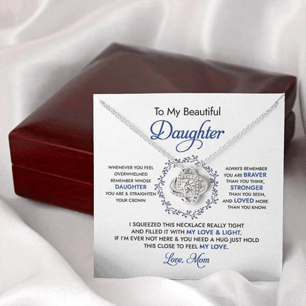To My Beautiful Daughter - Always Remember - Necklace SO67 - Charming Present