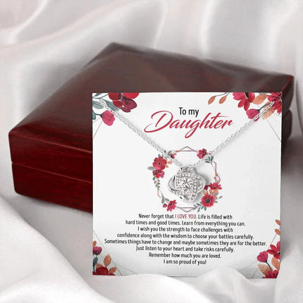 To My Daughter - Remember How Much You Are Loved - Necklace SO82T - Charming Present