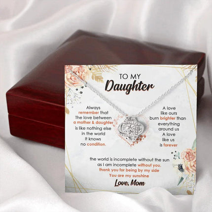 To My Daughter I Am Incomplete Without You - Necklace SO44V - Charming Present