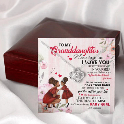 To My Granddaughter - You Will Always Be My Baby Girl - Necklace DR09 - Charming Present