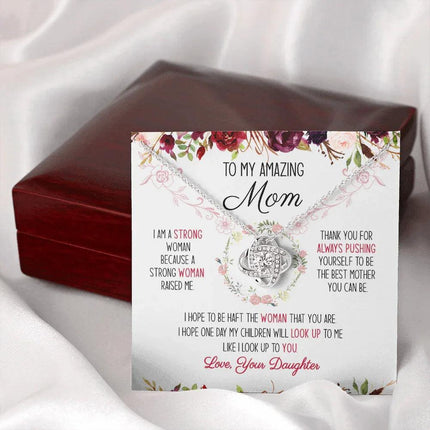 To My Amazing Mom You're The Best Mom Ever Necklace SO51V1 - Charming Present