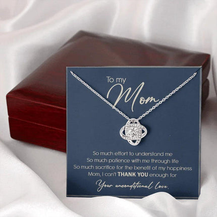 To My Mom I Can't Thank You Enough Necklace SO10T - Charming Present