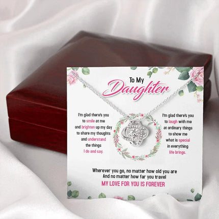 To My Daughter My Love For You Is Forever - Necklace SO37T - Charming Present