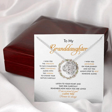 To My Granddaughter I Am So Proud Of You - Necklace SO94 - Charming Present