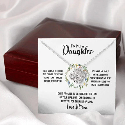 To My Daughter - Love You For The Rest Of Mine - Necklace SO141T - Charming Present