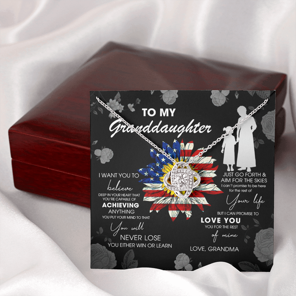 To My Granddaughter - Just Go Forth & Aim For The Skies - Necklace DR08