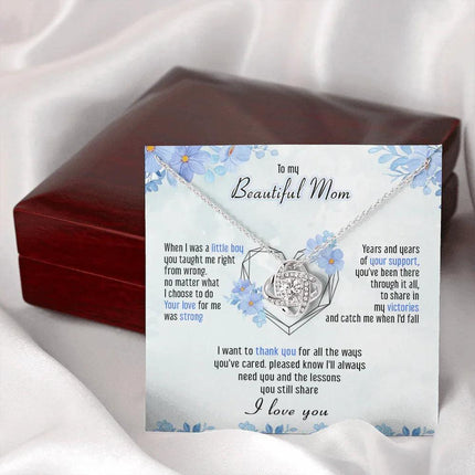 To My Mom I Just Want To Say Thank You - Necklace SO46T - Charming Present