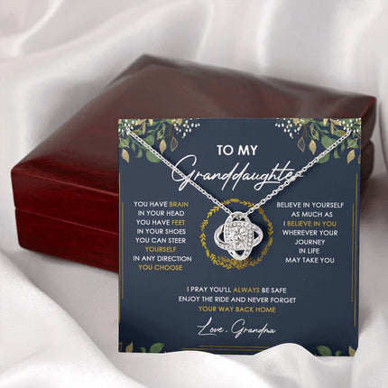 To My Granddaughter Never Forget Your Way Back Home - Necklace SO33V - Charming Present