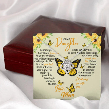 To My Daughter - Never Forget How Much I Love You - Necklace SO121T - Charming Present