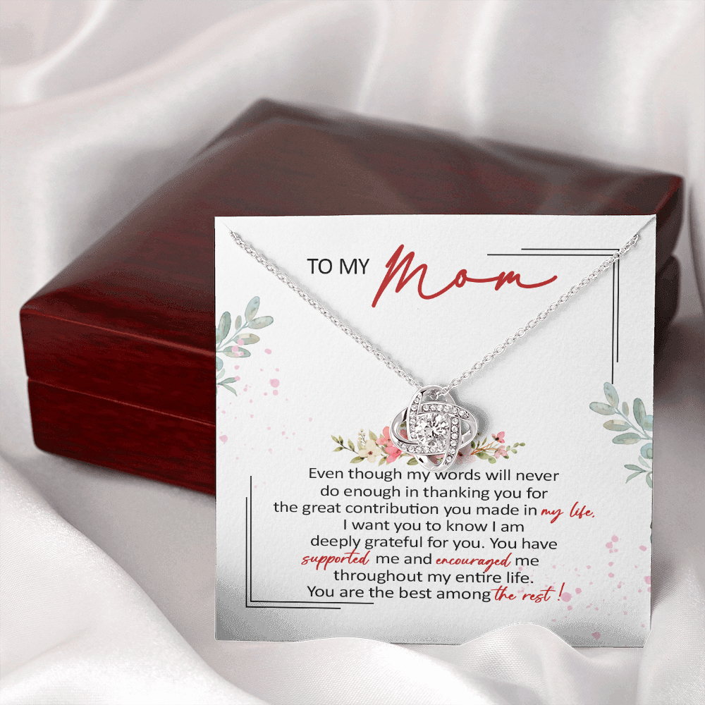 To My Mom You Are The Best Among The Rest Necklace SO61