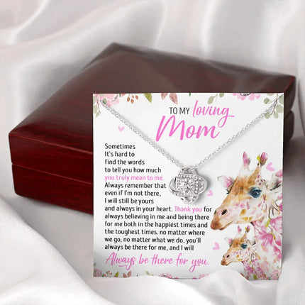 To My Mom - I Will Still Always Be Yours And Always In Your Heart - Necklace SO49T - Charming Present