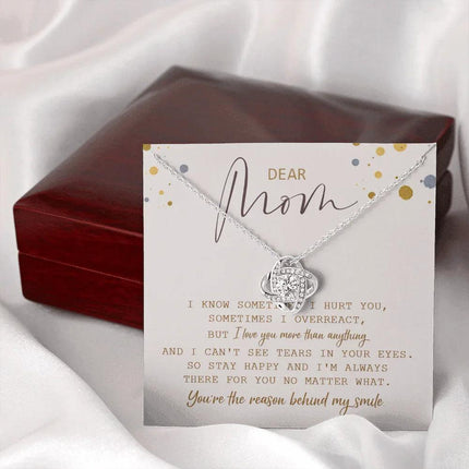 Dear Mom You're The Reason Behind My Smile Necklace SO21T - Charming Present