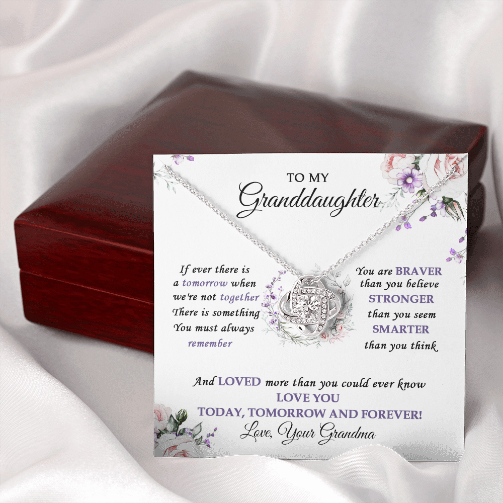 To My Granddaughter Love You Today, Tomorrow And Forever - Necklace SO32V