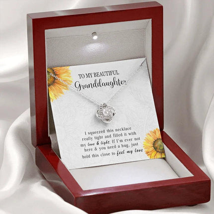 To My Granddaughter - Feel My Love - Necklace DR10 - Charming Present