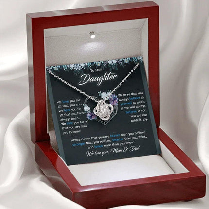 To Our Daughter We Love You Mom & Dad - Necklace SO47T - Charming Present