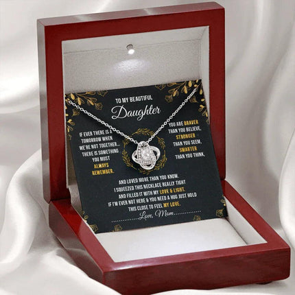 To My Beautiful Daughter - You Are Braver Than You Believe - Necklace SO40V - Charming Present