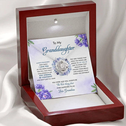 To My Granddaughter You Were And Will Always Be The Best Thing - Necklace SO92 - Charming Present