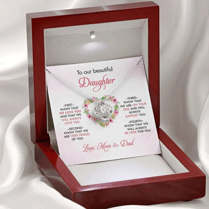 To Our Daughter - We Will Always Love You - Necklace SO95 - Charming Present