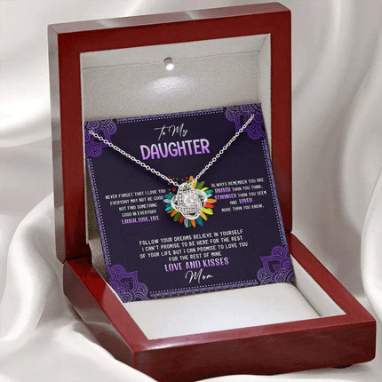 To My Daughter - Never Forget That I Love You - Hippie Necklace SO114T - Charming Present