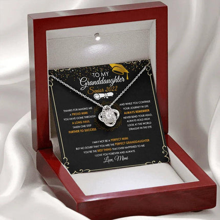 To My Granddaughter From MIMI - Senior 2022 - Necklace SO63V2 - Charming Present