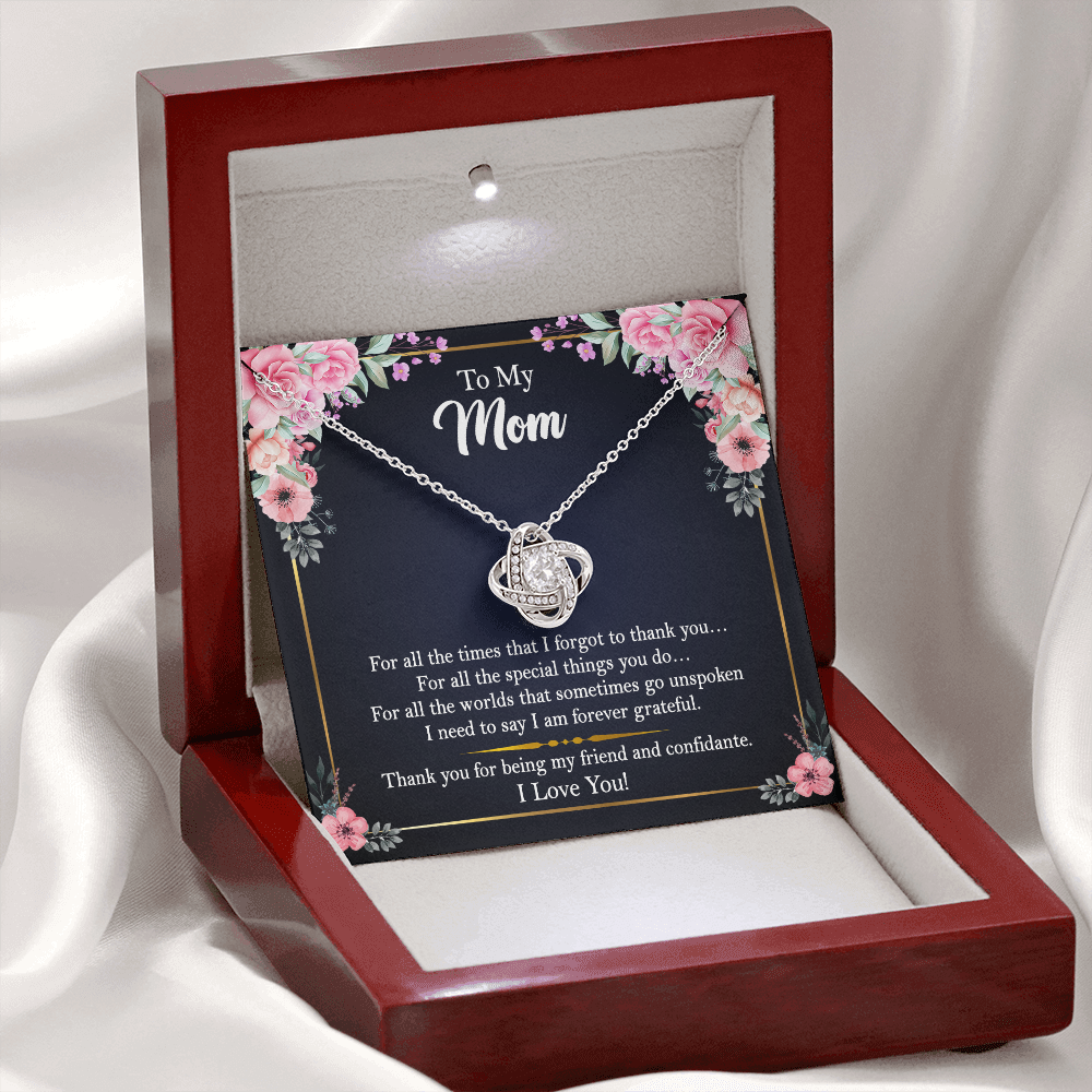 To My Mom - Thank You For Being My Friend and Confidante - Necklace SO105V