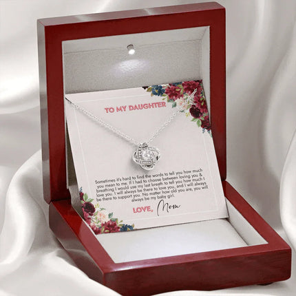 To My Daughter You Will Always Be My Girl Necklace SO73 - Charming Present
