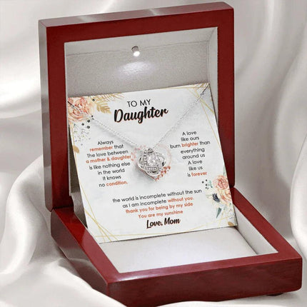 To My Daughter I Am Incomplete Without You - Necklace SO44V - Charming Present