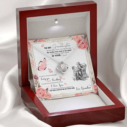 To My Granddaughter - I AM Right There In Your Heart - Necklace DR15 - Charming Present